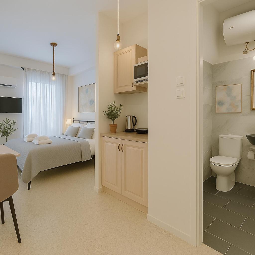 Stylish, Comfy Suite In The Heart Of Athene Buitenkant foto